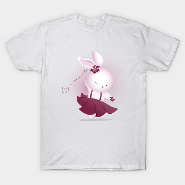 Magic moments bunny character T-Shirt by Arch4Design